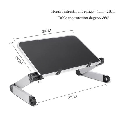 Adjustable Folding Laptop Desk Portable for Bed Table Notebook Stand Multifunctional Computer Table Lap Office Desk